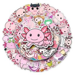 Autocollants de dessin animé animal mignon Axolotl Graffiti décalcomanies pour scrapbooking