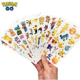Autocollants de tatouage Pokemon Pikachu pour enfants imperméable mignon applique jouet cadeau