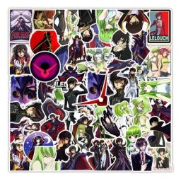 Autocollants de Dessin Animé CODE GEASS Lelouch de la Rébellion pour Enfant Stickers Étanches pour