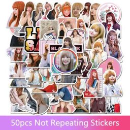 Autocollants décoratifs pour ordinateur portable 50 pièces singer Lisa