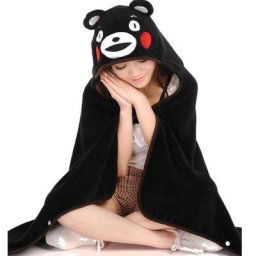 Châle à capuche en peluche Anime pour adultes couverture ronde jouets pour enfants cadeau de