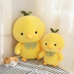 Petit poulet en peluche jaune 25-50CM 1 pièce petit Animal en peluche créatif mignon poupée