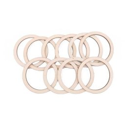 Anneaux en bois naturel 10 pièces anneaux en bois naturel connecteurs de pendentif artisanal