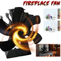 Ventilateur de cheminée à 6 hélices puissance thermique poêle à bois poêle à bûches respectueux