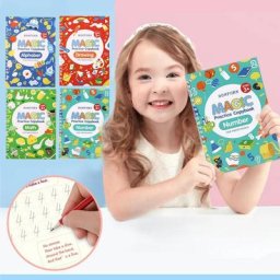 Cahier d'écriture manuscrite réutilisable pour enfants ensemble de cahiers de pratique