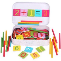 Boîte en fer magnétique Montessori horloge numérique jouet mathématique jouet de comptage des