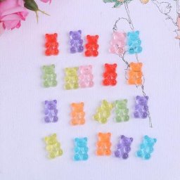 Jouet de boîte à slime en polymère pour enfants ours simulé breloques Lizun marijuana argile