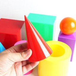 Solides géométriques Mathématiques Montessori Outils D'apprentissage Pour Les Enfants Enfants Jouets