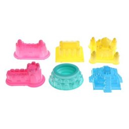 Sable de château portable en argile 6 pièces/ensemble modèle pour déplacer le sable magique vente