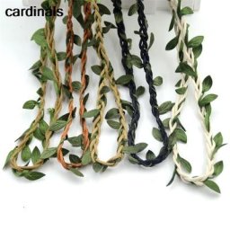 Feuilles de Vigne Artificielles en Rotin Vert Fleur pour Décoration de ixde Mariage Feuillage DIY