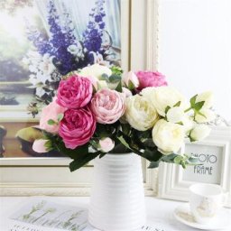 5 fleurs artificielles en plastique 30cm 1 pièce fausses fleurs pour un mariage une fête