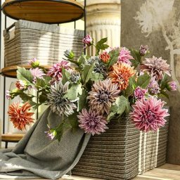 SunMade-Branche de Nunlia Vintage Fausses Fleurs Violettes Décoration de Mariage de Maison de