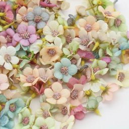 Têtes de fleurs artificielles AndrFlower 25mm 50/100 pièces pour mariage fiançailles décoration