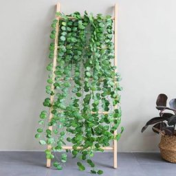 Guirxiété de faux cuir chevelu pour décoration de maison plantes artificielles feuilles vertes