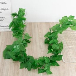 Vigne de Lierre Artificielle en Rotin Vert pour Décoration de Mariage Feuilles Décoratives Fausses