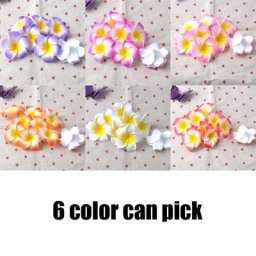 Frangipanier en mousse hawaïenne PlumBR fleur artificielle pour décoration de fête de mariage 5cm
