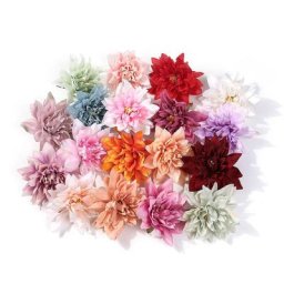 Grandes têtes de fleurs de Nunlia artificielles pour la décoration intérieure fausses fleurs