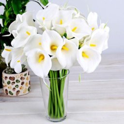 Fleur de lys calla artificielle pour la décoration de la maison bouquets de fleurs en PU pour