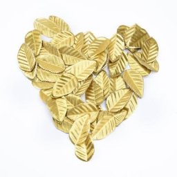 Injtrash-Plantes Artificielles Décoratives Cuir oral elu Feuilles d'Or Fleur Décorative