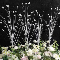 YO CHO-fleur artificielle 115cm | Fausse herbe papillon fausse plante décoration de mariage pour