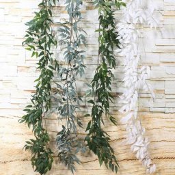Guirxiété de Lierre Vert Artificiel Faux Feuillage Plantes de Vigne Feuilles de Jardin