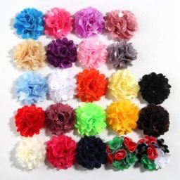 Bouquet de fleurs artificielles en mousseline de soie 5CM 2 pouces 10 pièces décoration de