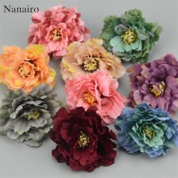 30 pièces 6cm œillets artificiels européens tête de fleur pour mariage décoration de la maison