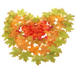 Feuilles d'érable colorées 50 pièces décoration de Simulation de feuillage bricolage