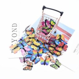 Accessoires de décoration de maison papillon Él guirxiété de Noël boîte à bonbons coiffure de