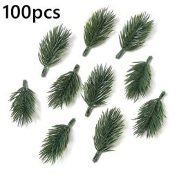 Ornement de guirxiété de Noël décoration d'arbre de Noël artificielle enrichie grossière