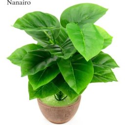 Scindapsus Aureus vert en soie artificielle 1 Bouquet/18 feuilles fausse plante de bonsaï
