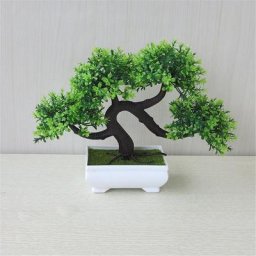Bonsaï Artificiel en Pot pour Décoration de Bureau Fausse Plante pour Maison