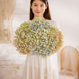 Bouquet de fleurs artificielles de gypsophile sans arrosage 1 bouquet de fleurs artificielles