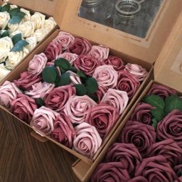 Fausse poubelle réaliste avec tige pour bricolage fleurs artificielles fard à joues bouquets de
