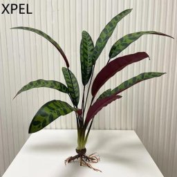 Plantes artificielles pour la décoration fausses fleurs pour la maison et le jardin grand cuir