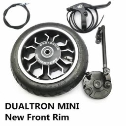 DT-Mini roue avant en aluminium pour trottinette électrique Dualtron avec frein et jantes mise à