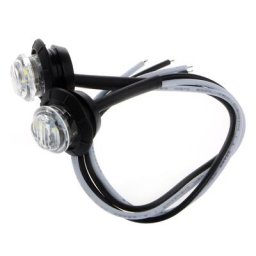 Mini marqueur blanc à 3 LED pour remorque 2021 pouces feu de voiture étanche 2 pièces 3/4