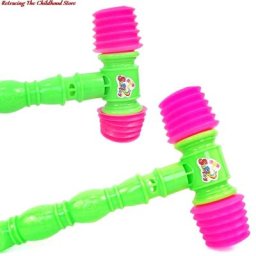 Sifflet en plastique durable intégré pour enfants marteau à poignée pour tout-petits jouet pour