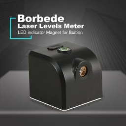 Borbede Niveaux-mètres laser rouge portable mini-croix 2 lignes 1 point 650nm Instrument de
