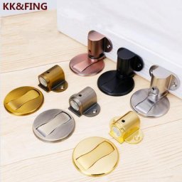 KK & FING-Butoir de porte réglable en acier inoxydable bain de sol magnétique arrêt de porte