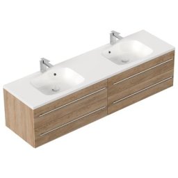 Meuble de salle de bain Colossos 180 décor Chêne