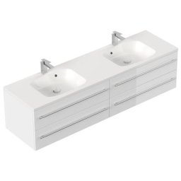 Meuble de salle de bain Colossos 180 blanc brillant