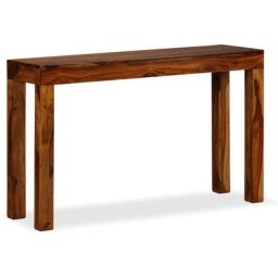 Table console Bois massif 120x35x75 cm Vidaxl Brun