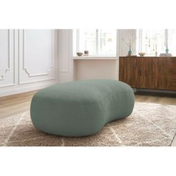 Pouf Bobochic Pouf saint-germain tissu bouclette Vert - Vert