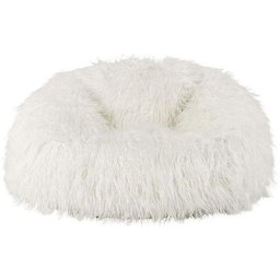 Pouf en Fausse Fourrure, Pouf Fauteuil de Salon pour Adultes, Jaune - Jaune - Icon