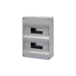 Tableau mural 12/24 modules gris ral 7035 240x305x95mm IP40 Faeg FG14124 - Gris