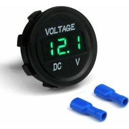 BSR BSR voltmètre universel à affichage numérique DC 12-24V vert LED mètre de tension étanche pour