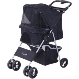 Pawhut - Poussette buggy pour chiens 75L x 46l x 94H cm pliable imperméable tissu 600D Oxford 4