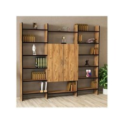 Bibliothèque kalender 200 x 180 cm - Noir