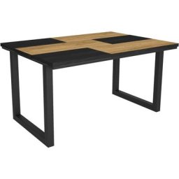 Table à manger - 6 personnes - 140 - Robuste et stable grâce à sa structure et aux pieds solides